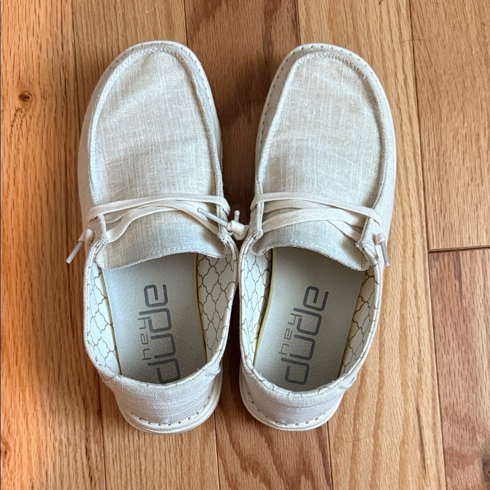 Hey Dude Light Tan Loafers